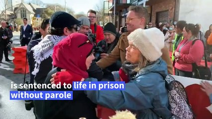 Hugs and tears as Christchurch gunman gets life in prison