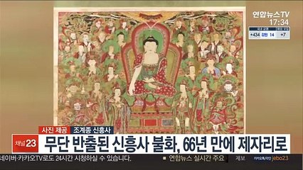 무단 반출된 신흥사 불화, 66년 만에 제자리로