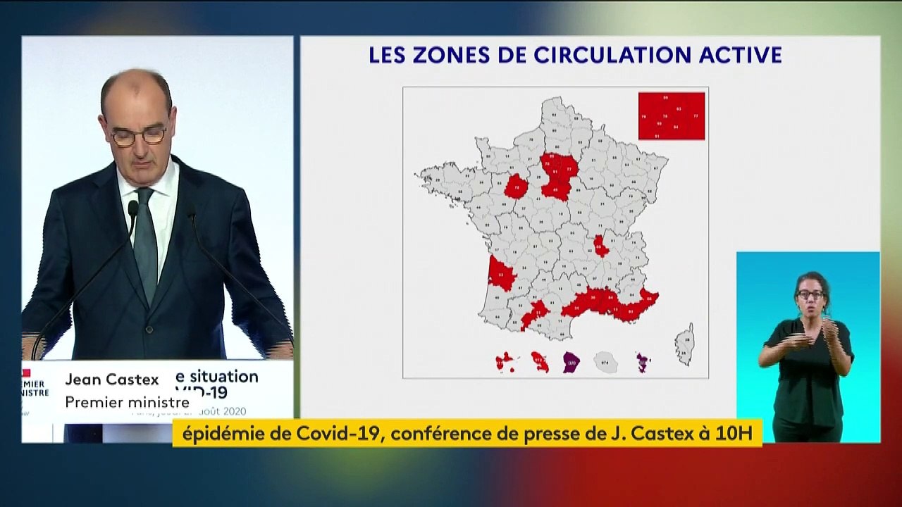 Coronavirus : 21 départements sont désormais classés en "zone de circulation active" du virus
