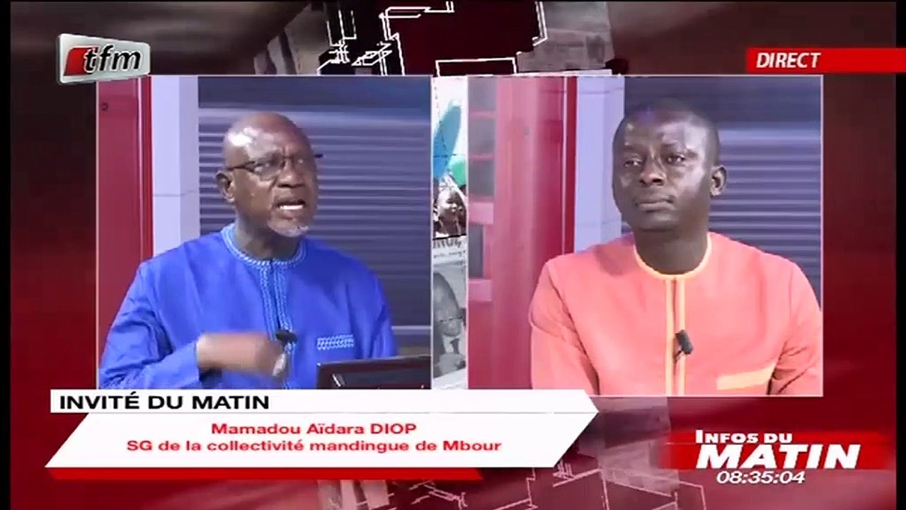 MAMADOU AIDARA DIOP, SG de la Collective Manding/Mbour invité dans Infos du matin 27 Août 2020