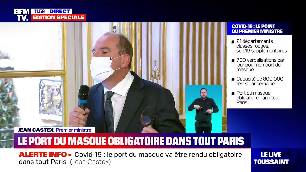Jean Castex: "Vivre avec le virus est contraignant, ce n'est pas une vie normale, mais ce n'est pas non plus une vie de bagne"