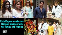 Ekta Kapoor celebrates Ganpati Visarjan with her family and friends
