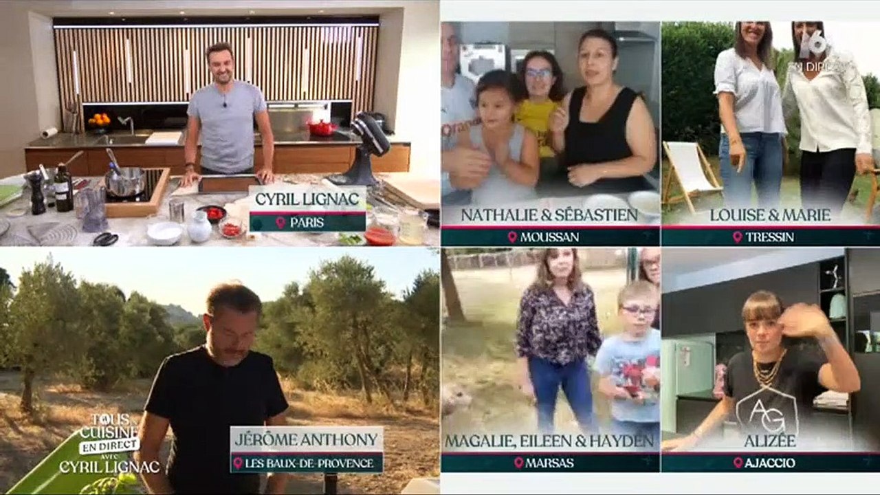 Alizée avec Grégoire Lyonnet et Annily dans "Tous en cuisine" - M6