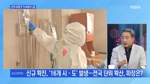 [백운기의 뉴스와이드] 신천지 대유행 후 5개월 만에 첫 400명대 급증 '초비상'…방역 대책은?