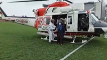 Diyaliz hastası kadının imdadına Sahil Güvenlik Helikopteri yetişti