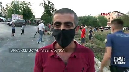 Eşine kızdı, aracını yaktı | Video