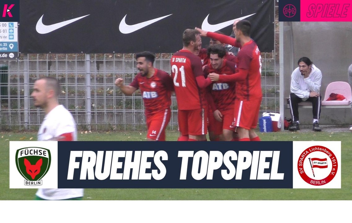 Standardtore entscheiden Top-Spiel: Füchse Berlin Reinickendorf - SV Sparta Lichtenberg (2. Spieltag, Berlin-Liga)
