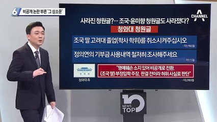 비공개 논란 부른 靑 게시판 ‘그 상소문’