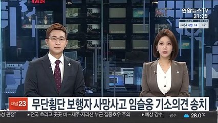 무단횡단 보행자 사망사고 임슬옹 기소의견 송치