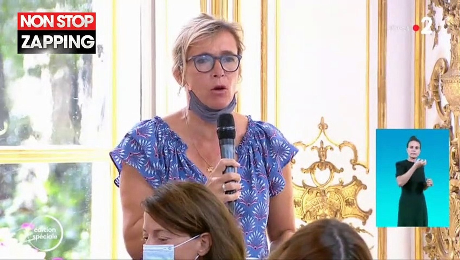Jean Castex Galere A Enlever Son Masque Pour Repondre Aux Questions Des Journalistes Video Video Dailymotion