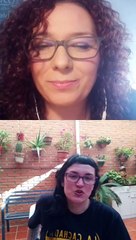 Con @pamelapalenciano imperdible café con mucha cafeína ❤️ EL AMOR NO DUELE