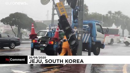 Typhoon that smashed South Korea now makes landfall in its northern neighbour