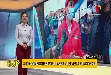 8 mil comedores populares reabren en el país bajo protocolos