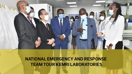 National Emergency and Response Team Visits KEMRI Laboratories