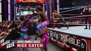 Incredible Royal Rumble Match saves- WWE Top 10
