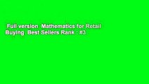 Full version  Mathematics for Retail Buying  Best Sellers Rank : #3