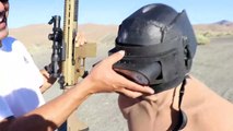 World’s first 50cal rated Ironman helmet _helmet_white_cross_ _robot_face_ a real PUBG level 3 ( 720 X 1280 )