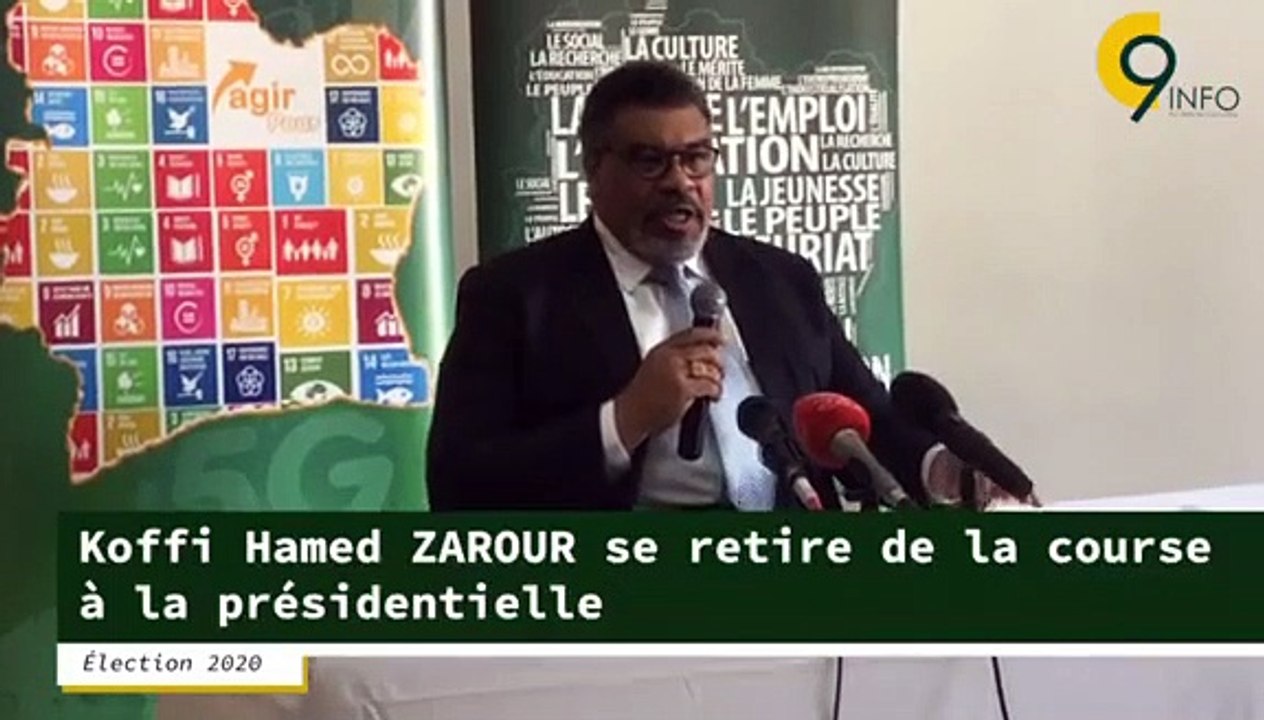 Koffi Hamed ZAROUR se retire de la course à la présidentielle
