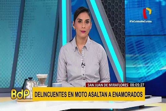 SJM: delincuentes en moto asaltan a pareja de enamorados