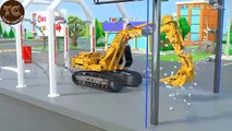 Excavator, Driller & Dump Truck for Kids  Finding Dinosaur Bones