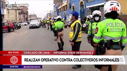Realizan operativo contra colectiveros en el Cercado de Lima | Edición Mediodía (HOY)