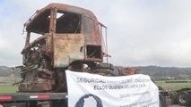 Camioneros cortan vías en primer día de paro indefinido contra violencia en Chile