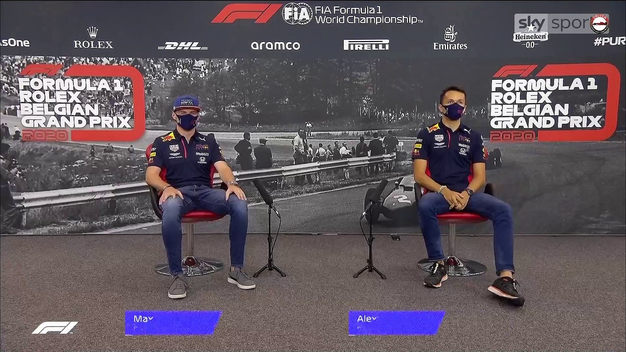 F1 2020 Belgian GP - Thursday (Drivers) Press Conference - Red Bull Racing