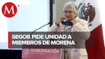 Sánchez Cordero pide a diputados de Morena cerrar filas con AMLO