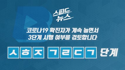 [스피드뉴스] 코로나19 확진자가 계속 늘면서 3단계 시행 여부를 검토합니다 / YTN