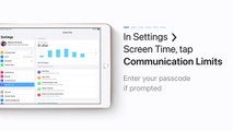 Comment définir des limites de communication dans Temps d'Écran sur iPhone, iPad et iPod touch — Apple Support