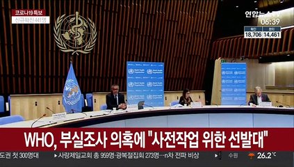 WHO, 부실조사 의혹에 "사전작업 위한 선발대"