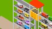 Learn Colors with Preschool Toy Train and Multi Level Parking Street Vehicles Toys - Little Brain