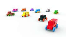 Long Bus Carrying Toy Cars - Toy Cars for KIDS