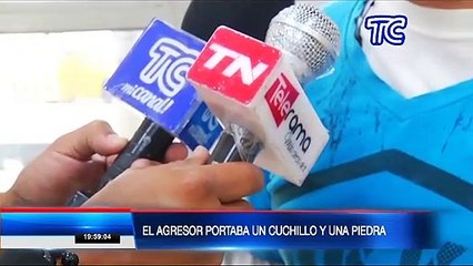 Hombre fue agredido con una piedra mientras abría el local