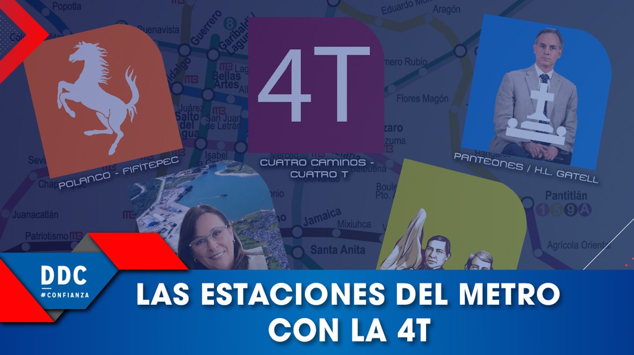 Las Estaciones del Metro con la 4T