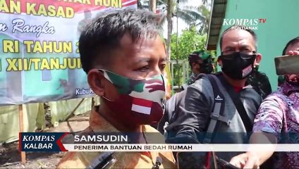 TNI Berikan Bantuan Bedah Rumah untuk Warga Kubu Raya