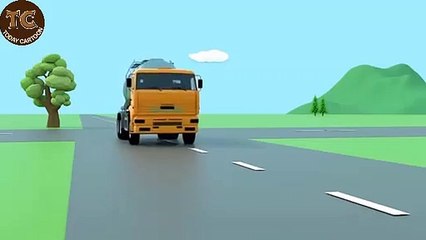 Roadheader & Construction Trucks for Kids  Mountain Tunnel Construction for Children