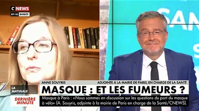 Coronavirus - Le port du masque étant obligatoire, il est désormais interdit de fumer dans les rues ( Adjoint Mairie de Paris sur CNews)