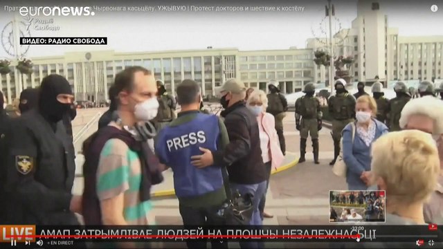 Минск: задержаны десятки журналистов