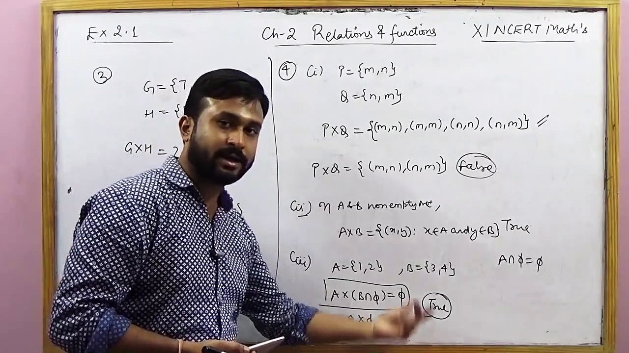 NCERT 11 Maths Ex 2.1 Ch 1 Relations & Functions hints & solutions