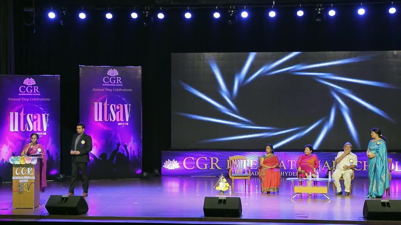 Mr Abhishek Reddy's Speech - CGR International School's Annual Utsav 2017