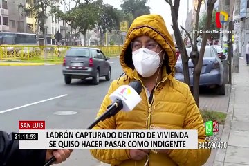 San Luis: ladrón fingió ser indigente para evitar detención