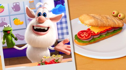 Booba - Food Puzzle: Monster Burgers - Cartoon for kids
