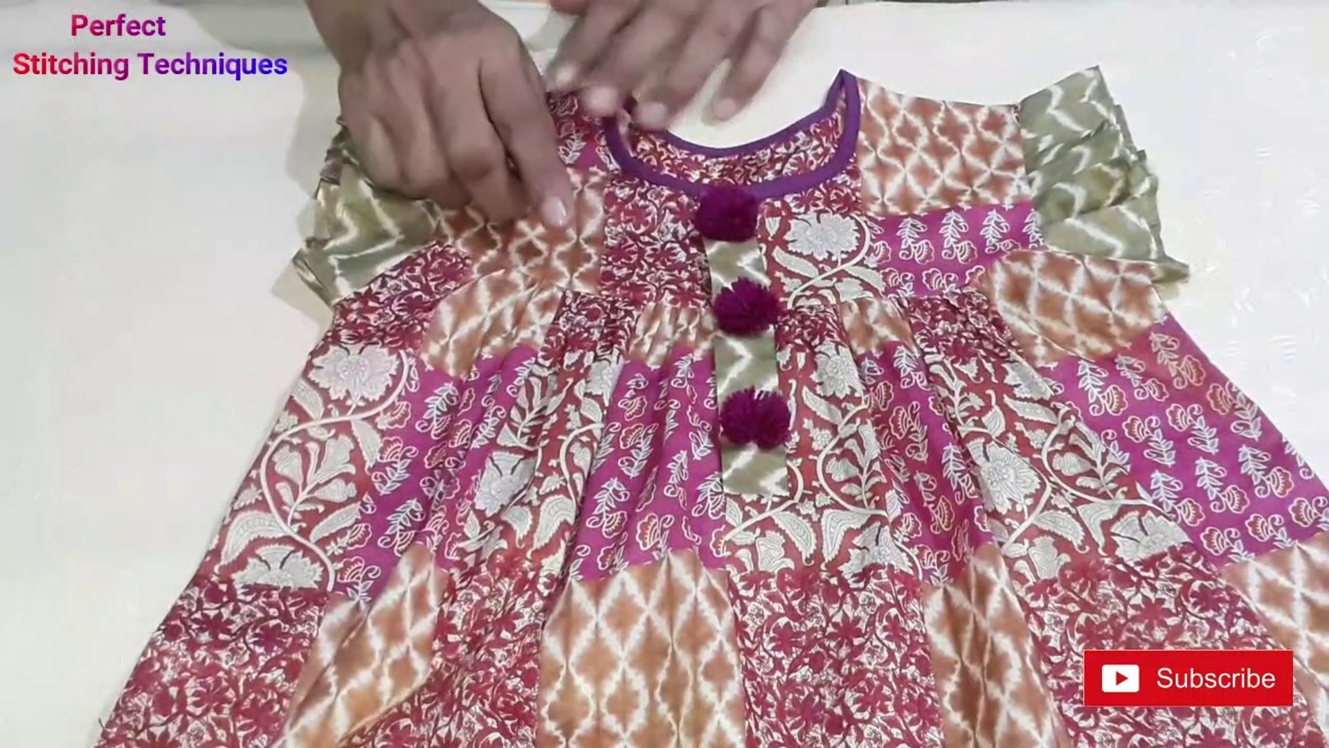 Girls frock cheap cutting