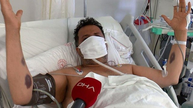 Yoğun bakımdaki koronavirüs hastasından 'halay' sitemi