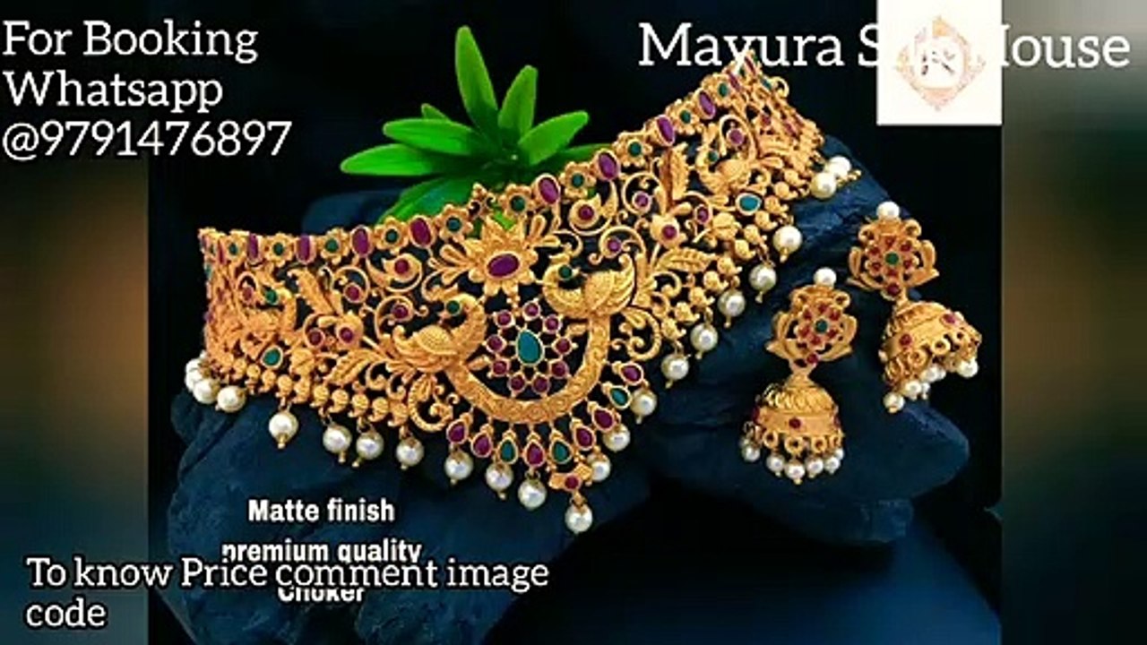 Stylish Peacock Big pendant Chain__Best Quality__ Mayura Silk House