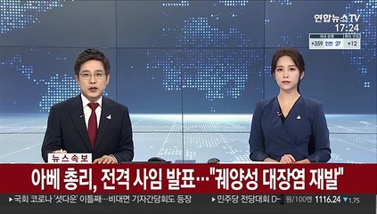 日아베 전격 사의…8년 독주체제 종지부