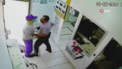 Cesur güvenlikçi silahlı soyguncuları tek başına püskürttü