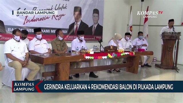 Gerindra Umumkan 4 Rekomendasi Bakal Pasangan Calon di Pilkada Lampung
