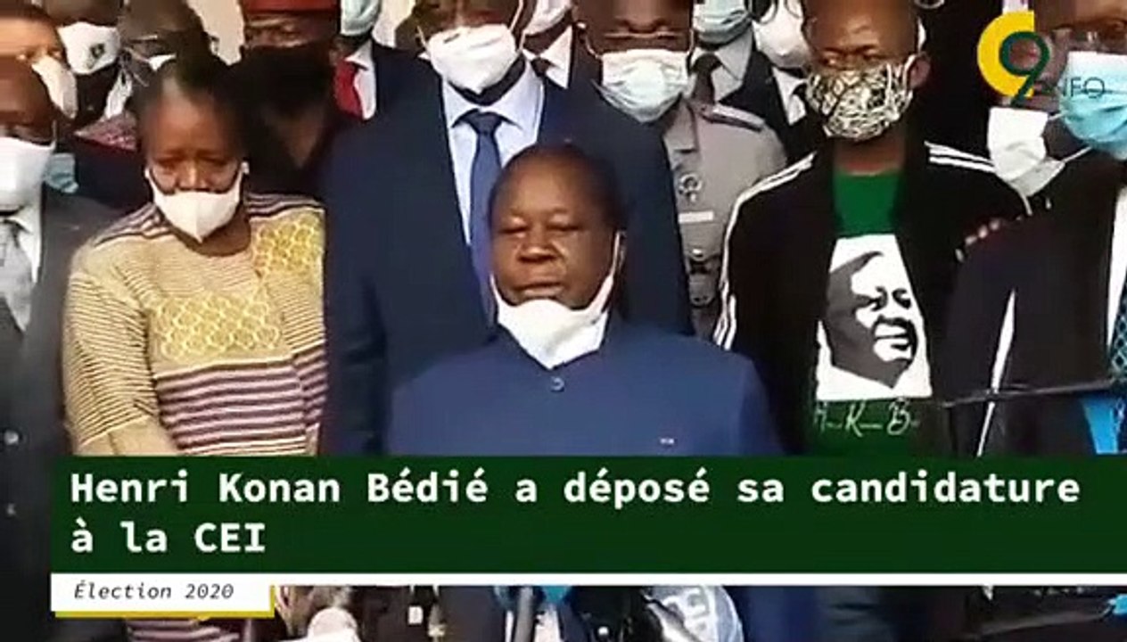 Henri Konan Bédié a déposé son dossier de candidature à la Commission Électorale Indépendante